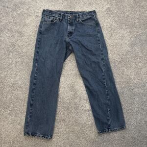 Wrangler Jeans Mens 33x28 Blue Denim Straight Leg 9760WDR Relaxed Fit Cotton